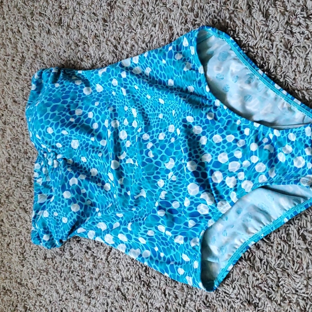 Cute tube top swim suit . One piece